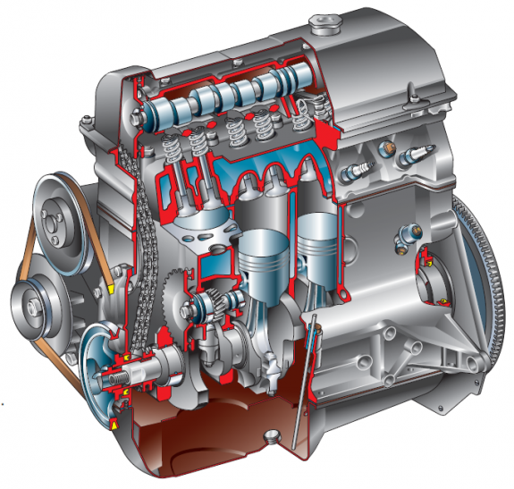 двигатель ваз 2105 
