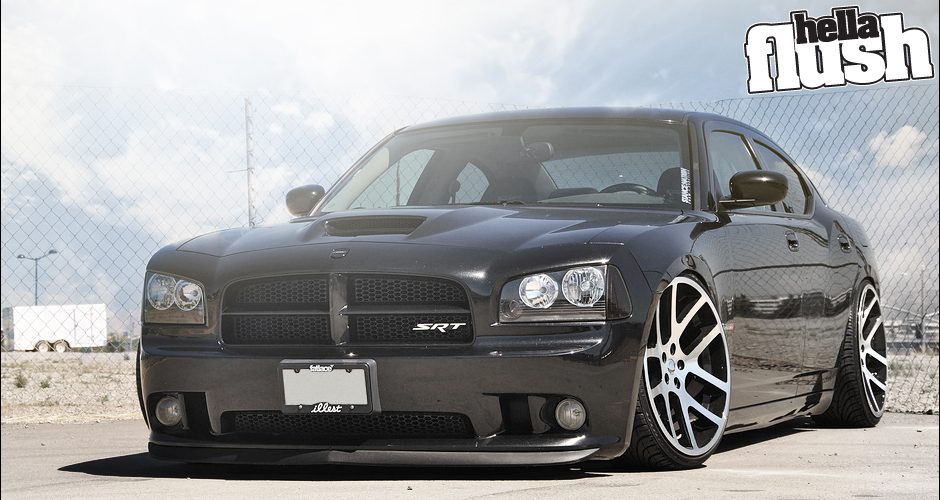 Stanced MuscleDodge Charger.