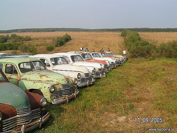 Кладбище автомобилей в чернобыле